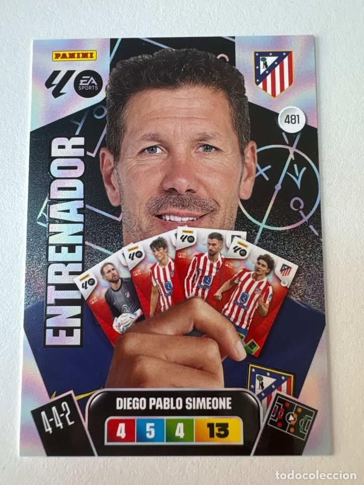 Cromos de Futebol: Carta Diego Pablo Simeone Entrenador Atl&eacute;tico de Madrid 481 Adrenalyn 2025-26