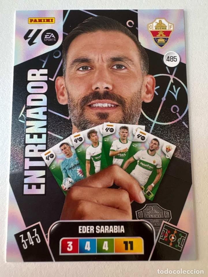 Figurine di Calcio: Carta Eder Sarabia Entrenador Elche 485 Adrenalyn 2025-26