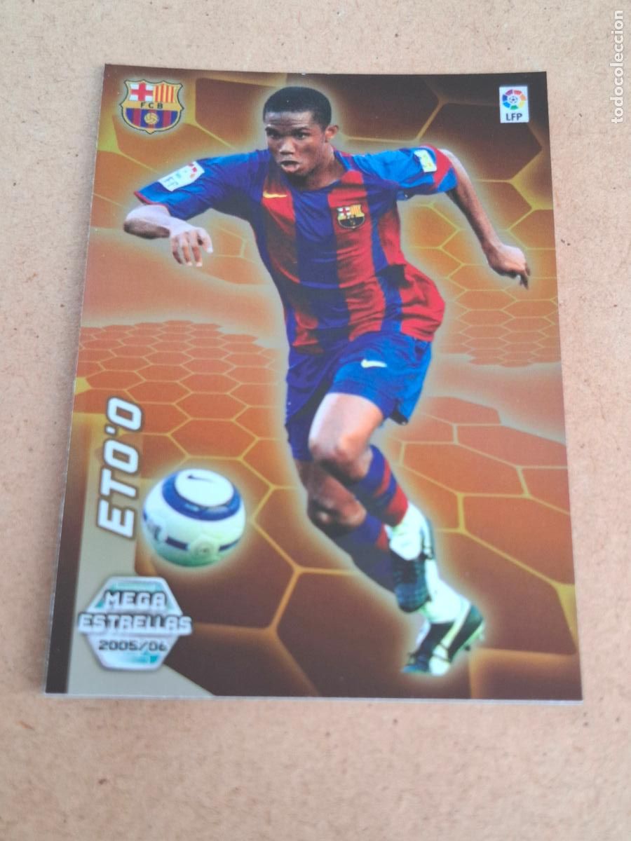 Cromos de f&uacute;tbol: MEGACRACKS 2005 2006 05 06 - PANINI - 390 ETO'O - FC. BARCELONA - CP12