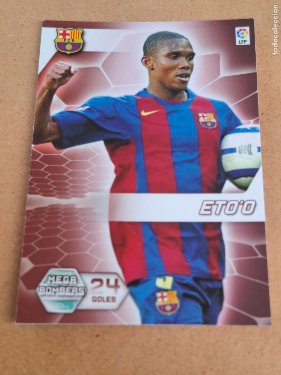 Cromos de f&uacute;tbol: MEGACRACKS 2005 2006 05 06 - PANINI - 398 ETO'O - FC. BARCELONA - CP12