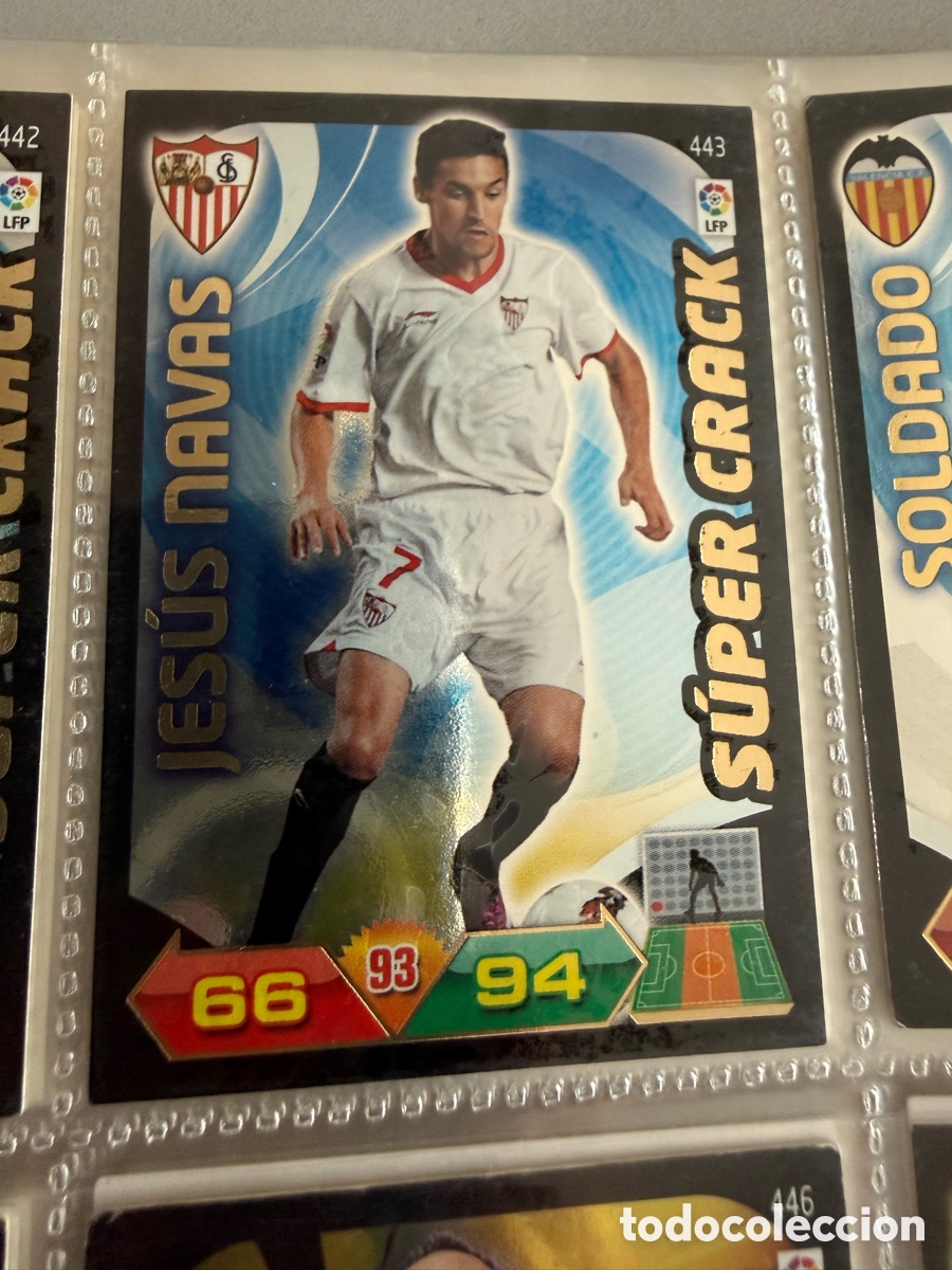 Cromos de f&uacute;tbol: ADRENALYN XL. 2011-12. JES&Uacute;S NAVAS. Super Crack