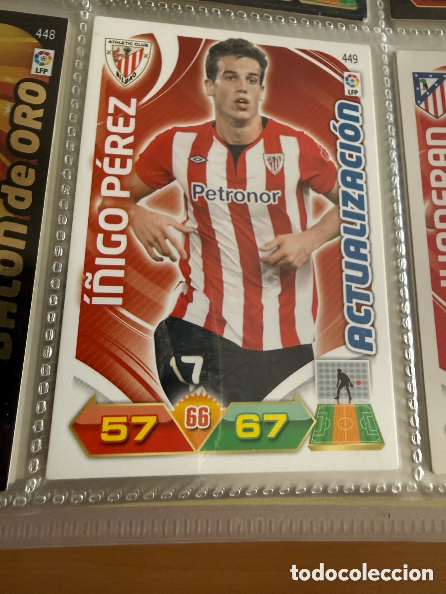 Cromos de f&uacute;tbol: ADRENALYN XL. 2011-12. I&Ntilde;IGO P&Eacute;REZ ( Athletic). ACTUALIZACI&Oacute;N