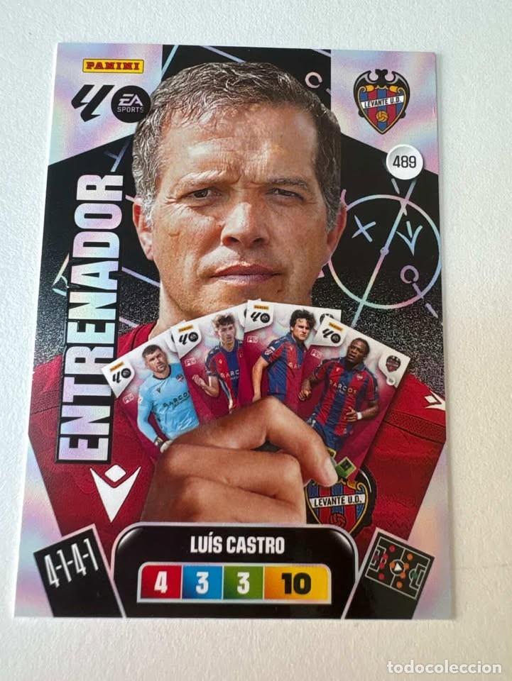 Cromos de Futebol: Carta Lu&iacute;s Castro Entrenador Levante 489 Adrenalyn 2025-26