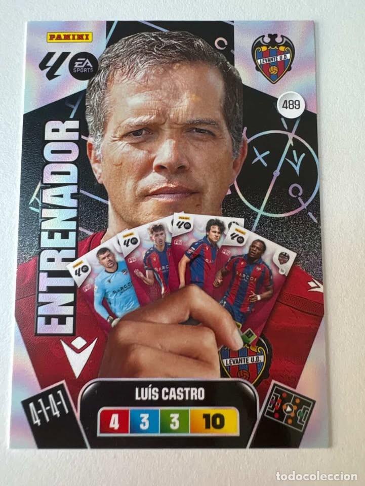 Cromos de Futebol: Carta Lu&iacute;s Castro Entrenador Levante 489 Adrenalyn 2025-26