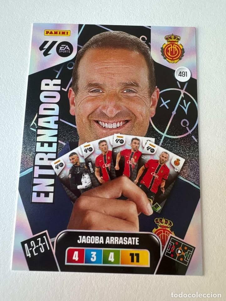 Cromos de f&uacute;tbol: Carta Jagoba Arrasate Entrenador Mallorca 491 Adrenalyn 2025-26