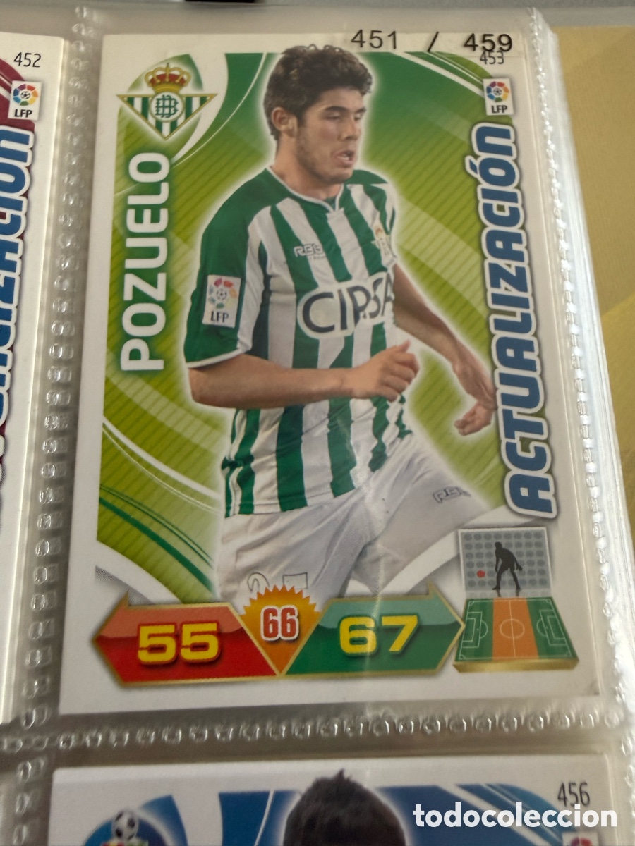 Cromos de f&uacute;tbol: ADRENALYN XL. 2011-12. POZUELO ( Betis ). ACTUALIZACI&Oacute;N