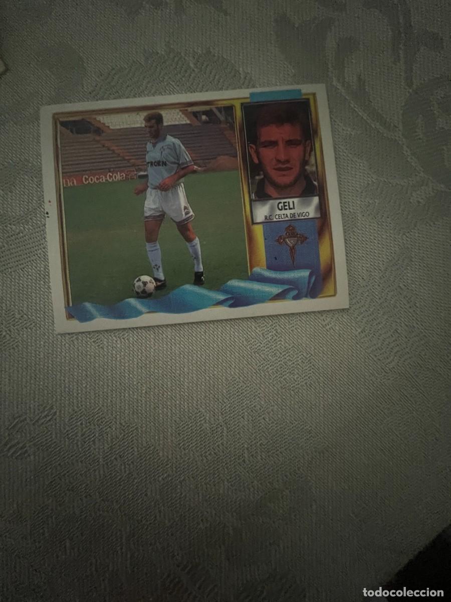 Cromos de f&uacute;tbol: GELI CELTA COLOCA SIN PEGAR LIGA ESTE 1995/96 95 96
