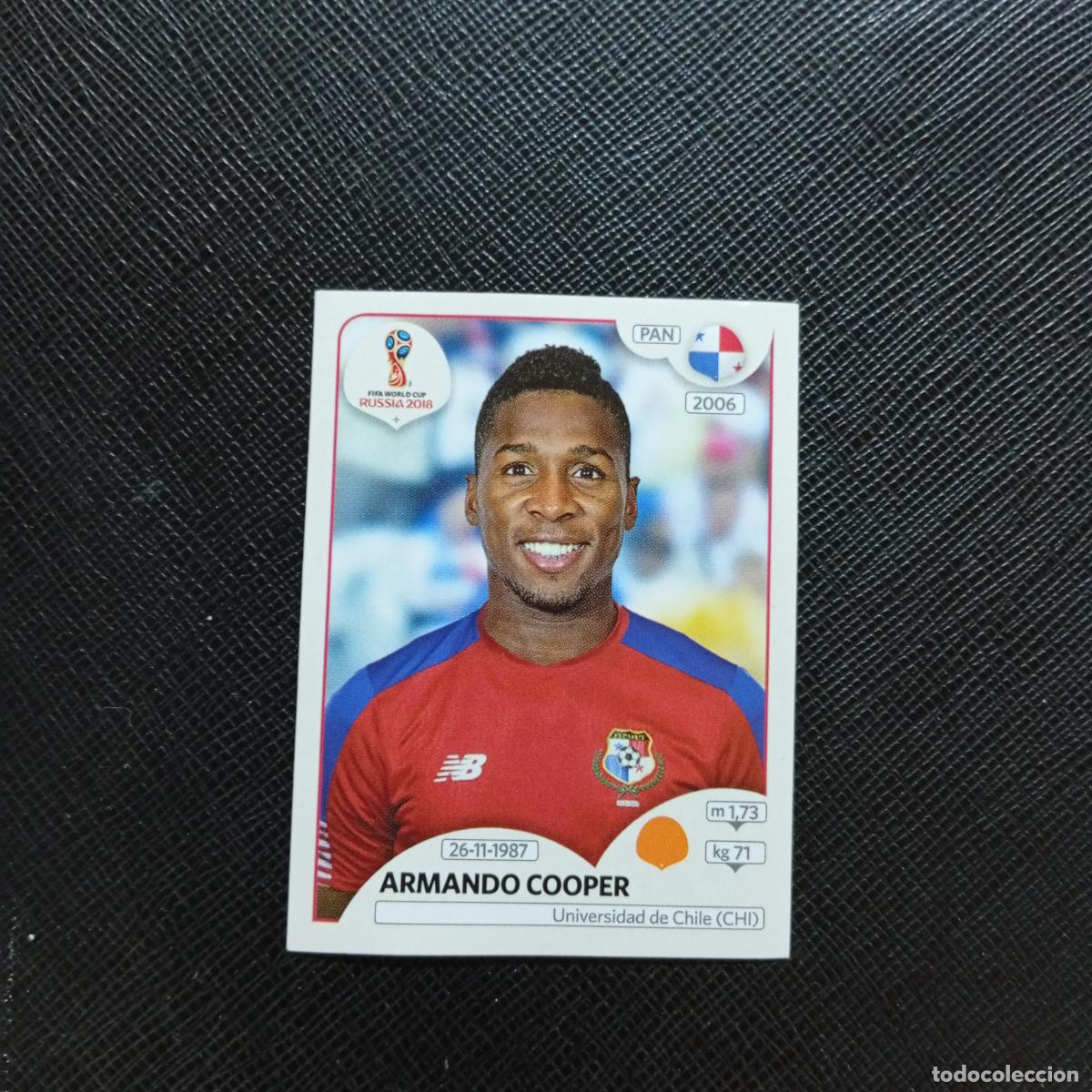 Cromos de f&uacute;tbol: 545 ARMANDO COOPER PANAMA PANINI MUNDIAL RUSIA 2018 CROMO FUTBOL 18 - SIN PEGAR - CJ2