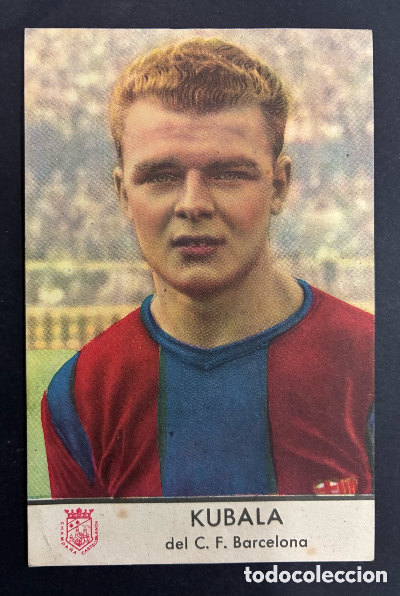 Fu&szlig;ball-Sticker: CROMO FUTBOL KUBALA ROOKIE C.F BARCELONA CASTELLBANCH