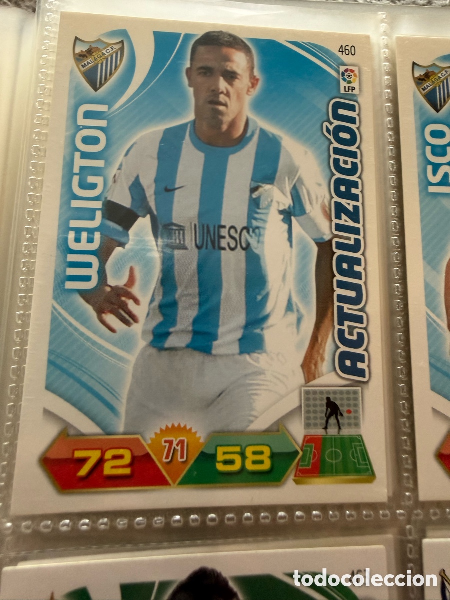 Cromos de f&uacute;tbol: ADRENALYN XL 2011-12. WELIGTON ( M&aacute;laga). ACTUALIZACI&Oacute;N