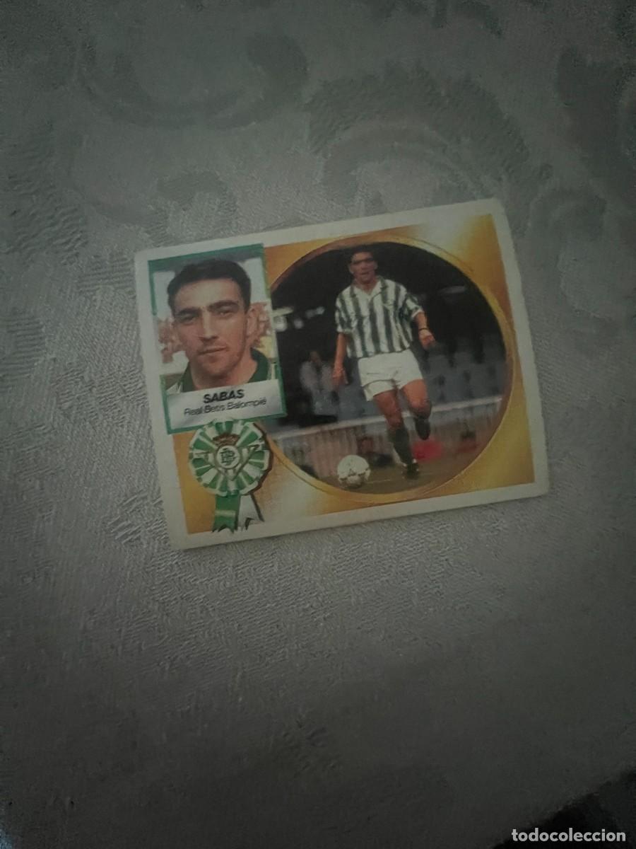 Cromos de f&uacute;tbol: SABAS REAL BETIS SIN PEGAR LIGA ESTE 94 95