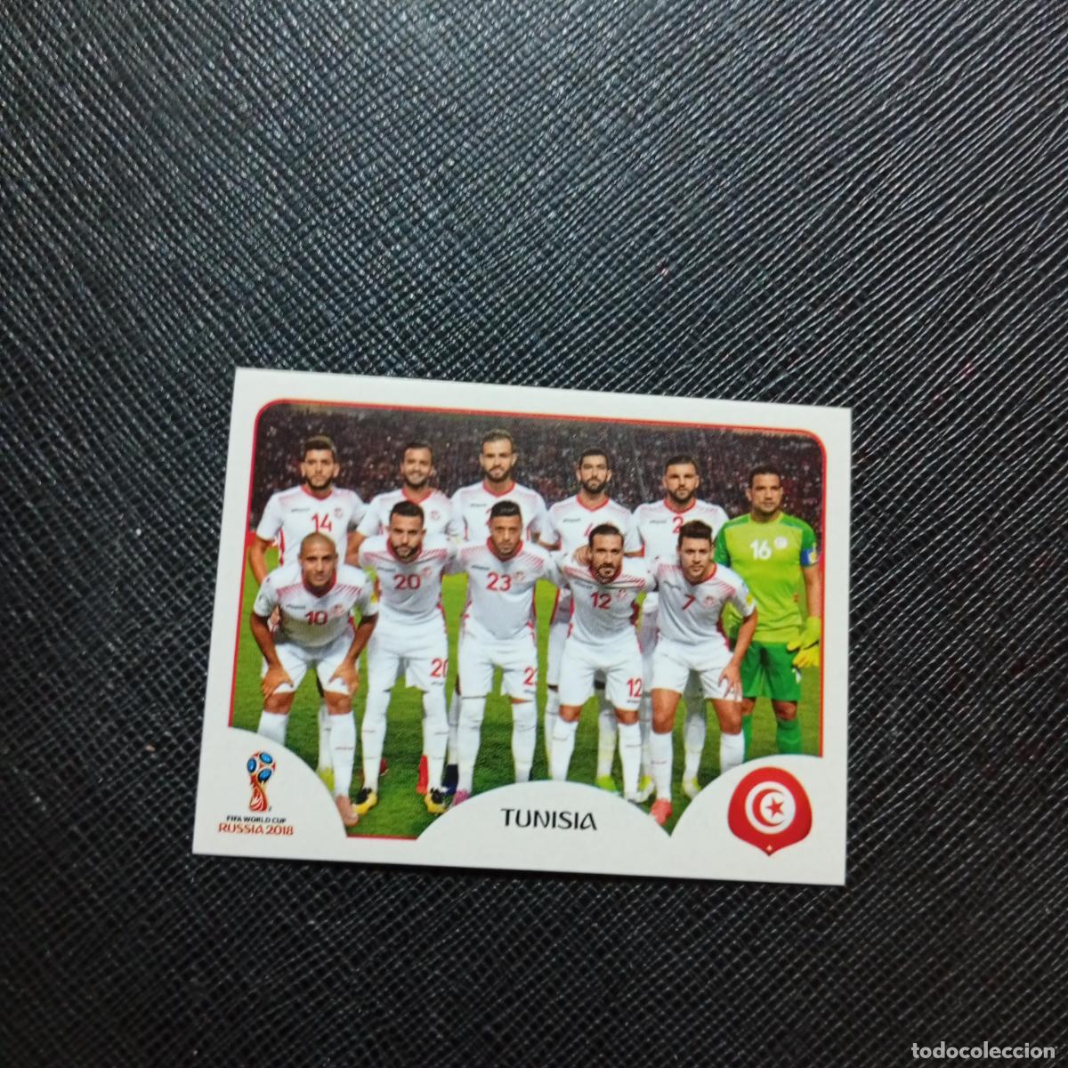 Cromos de f&uacute;tbol: 553 ALINEACION TUNEZ PANINI MUNDIAL RUSIA 2018 CROMO FUTBOL 18 - SIN PEGAR - CJ2