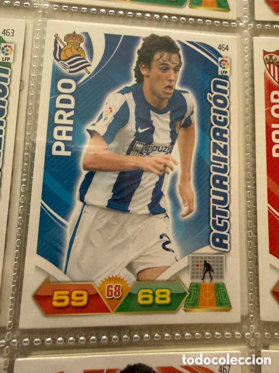Cromos de f&uacute;tbol: ADRENALYN XL. 2011-12. PARDO ( Real Sociedad). ACTUALIZACI&Oacute;N