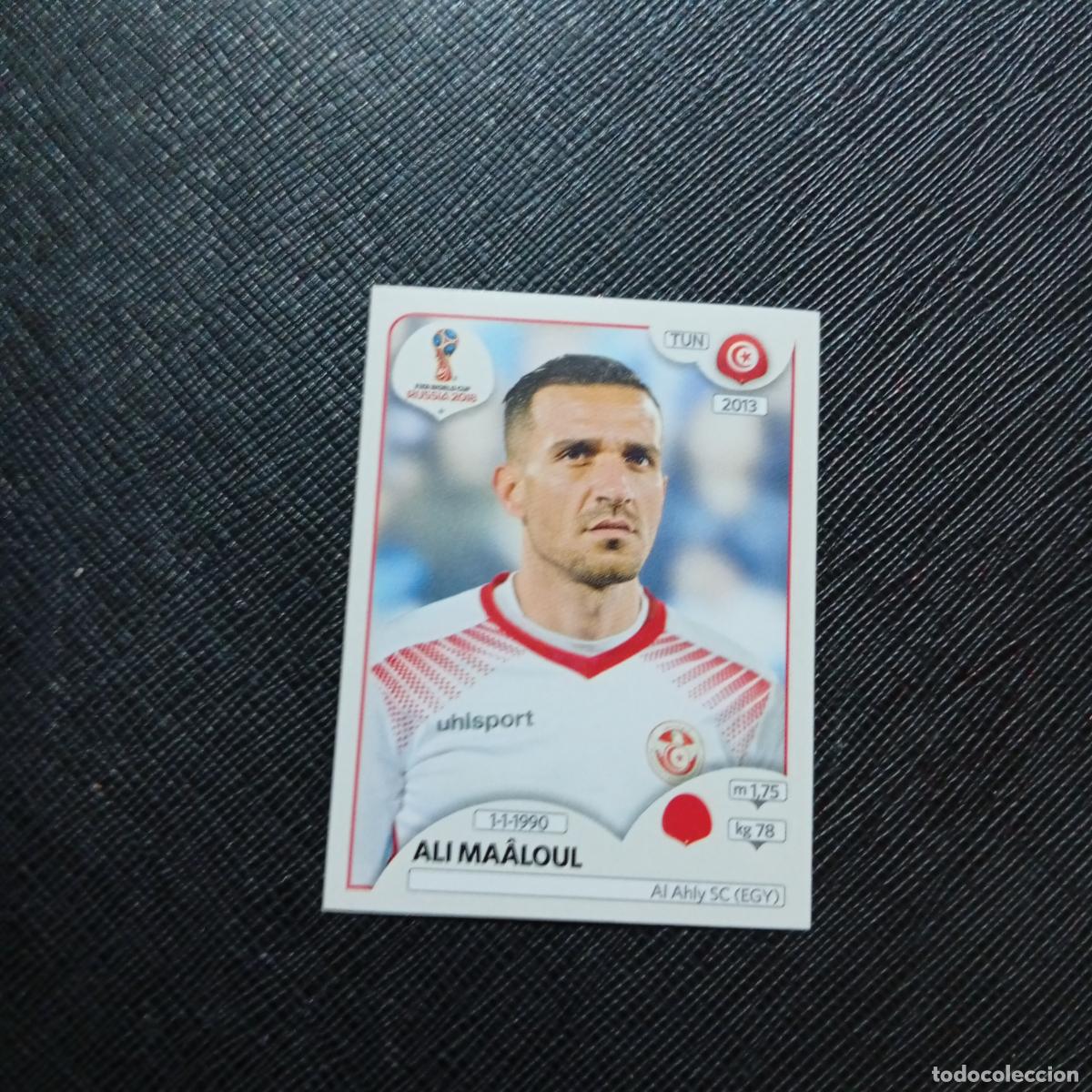 Cromos de f&uacute;tbol: 555 ALI MAALOUL TUNEZ PANINI MUNDIAL RUSIA 2018 CROMO FUTBOL 18 - SIN PEGAR - CJ2