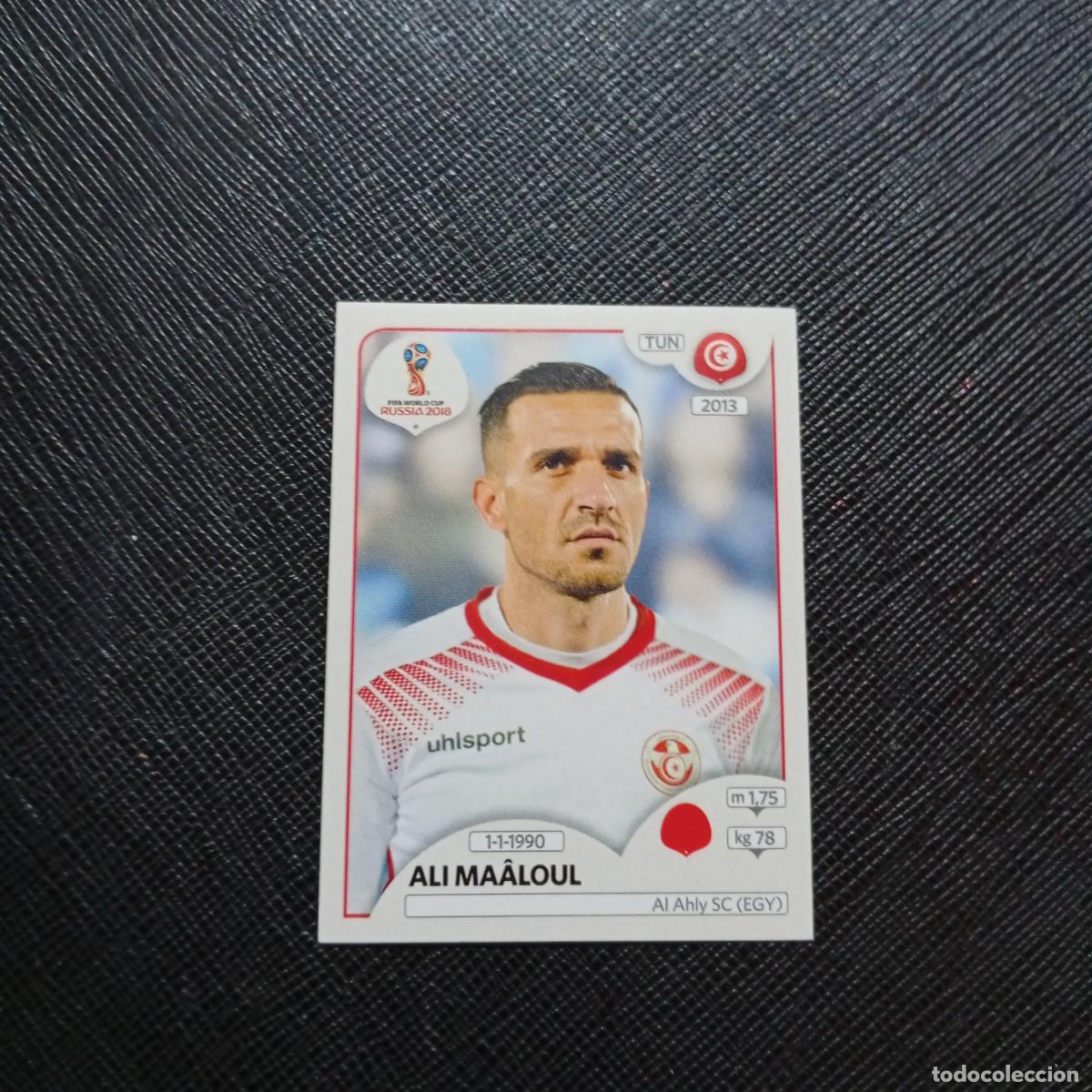 Cromos de f&uacute;tbol: 555 ALI MAALOUL TUNEZ PANINI MUNDIAL RUSIA 2018 CROMO FUTBOL 18 - SIN PEGAR - CJ2 .