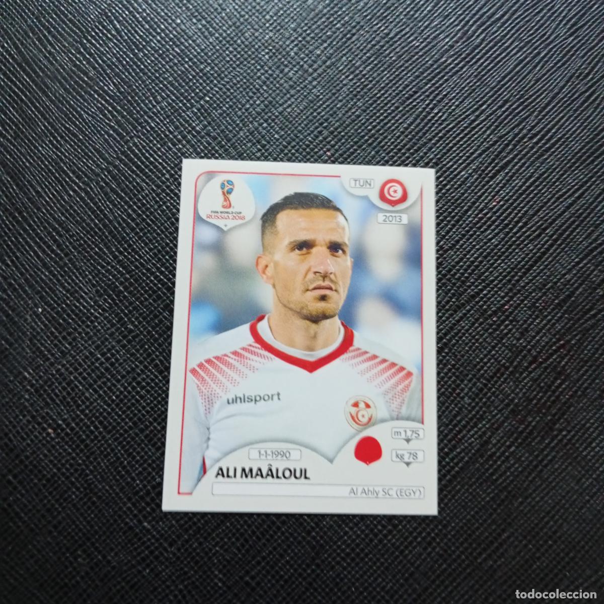 Cromos de f&uacute;tbol: 555 ALI MAALOUL TUNEZ PANINI MUNDIAL RUSIA 2018 CROMO FUTBOL 18 - SIN PEGAR - CJ2 .