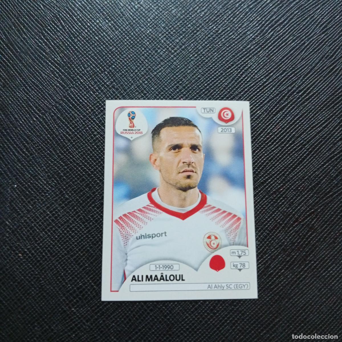 Cromos de f&uacute;tbol: 555 ALI MAALOUL TUNEZ PANINI MUNDIAL RUSIA 2018 CROMO FUTBOL 18 - SIN PEGAR - CJ2 ..