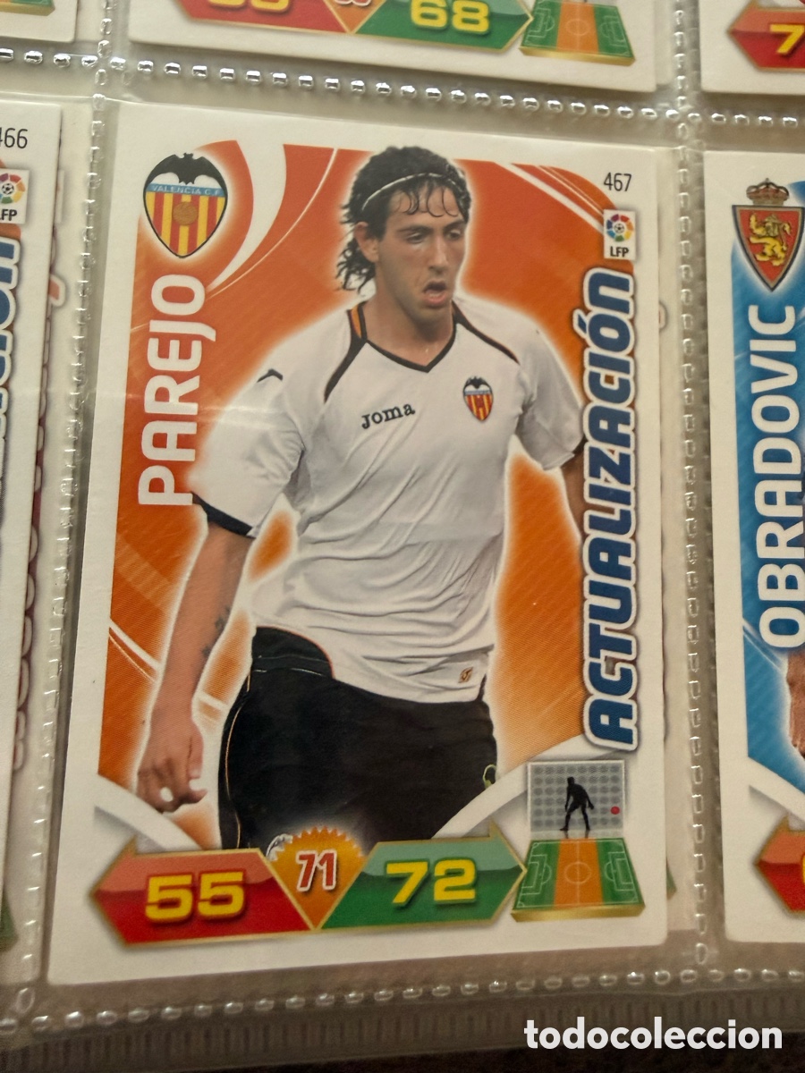 Cromos de f&uacute;tbol: ADRENALYN XL. 2011-12. PAREJO ( Valencia ) ACTUALIZACI&Oacute;N