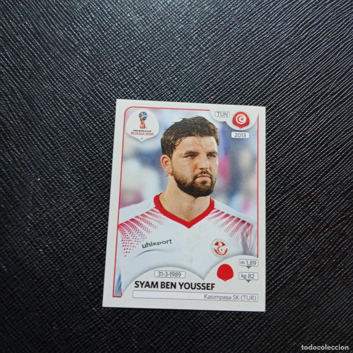 Cromos de f&uacute;tbol: 556 BEN YOUSSEF TUNEZ PANINI MUNDIAL RUSIA 2018 CROMO FUTBOL 18 - SIN PEGAR - CJ2 .