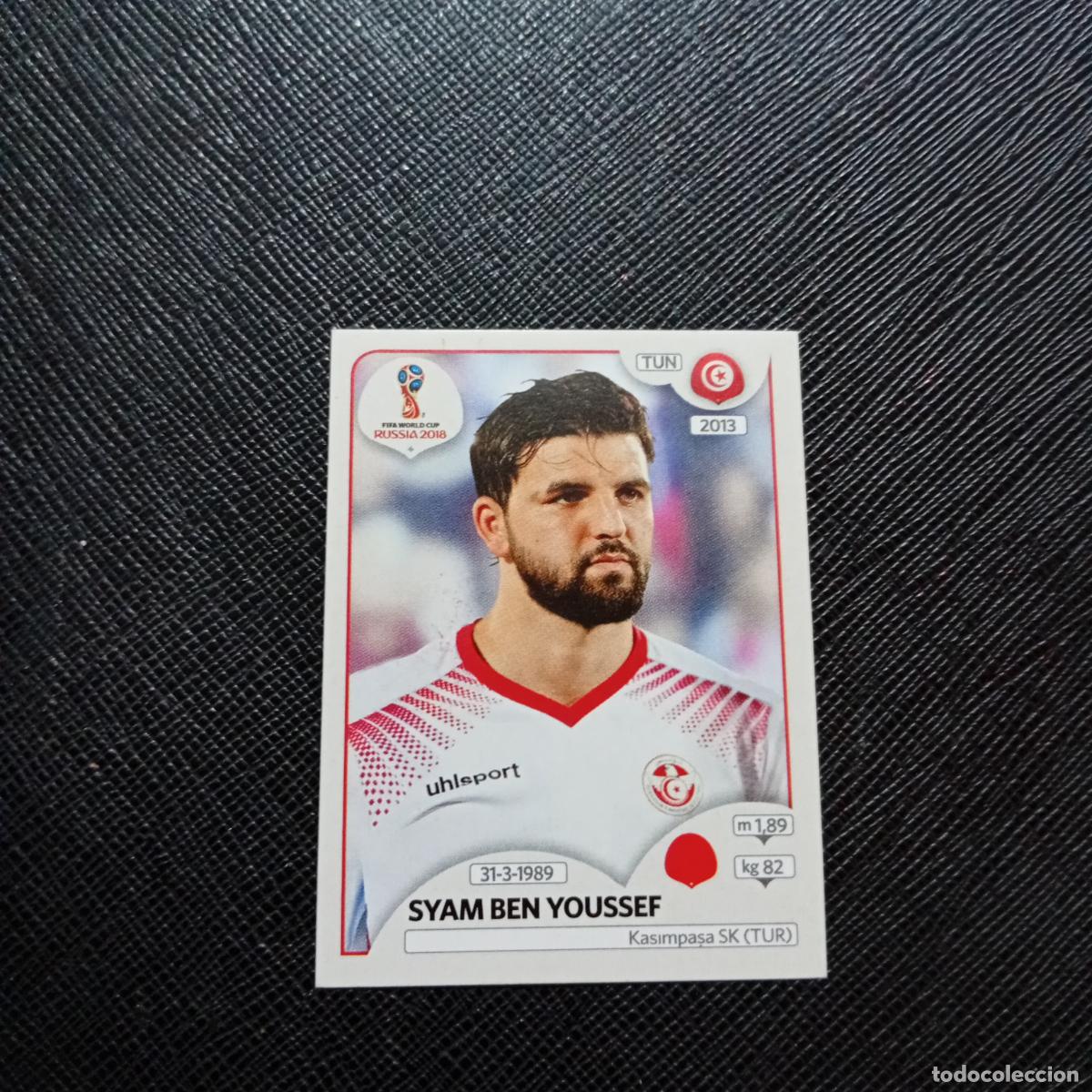 Cromos de f&uacute;tbol: 556 BEN YOUSSEF TUNEZ PANINI MUNDIAL RUSIA 2018 CROMO FUTBOL 18 - SIN PEGAR - CJ2 .
