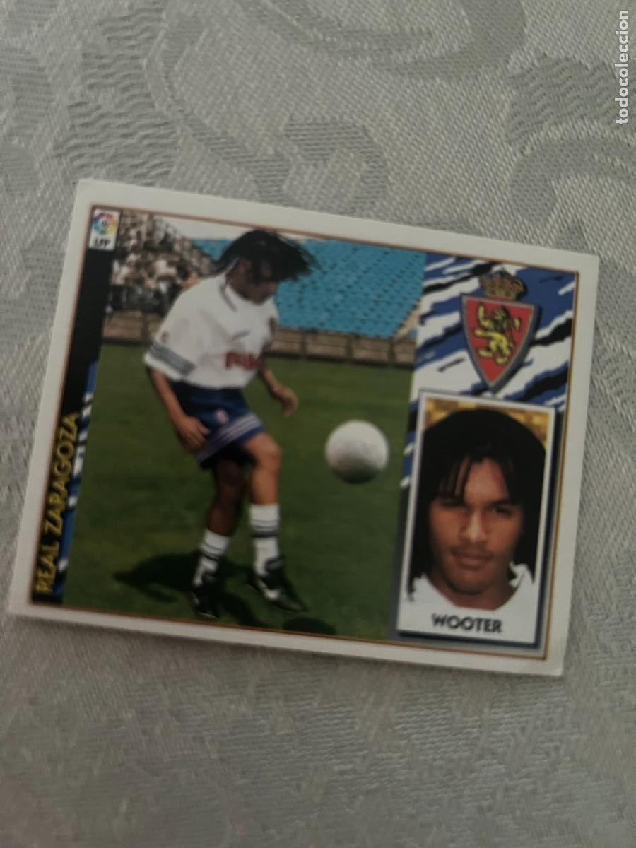 Cromos de f&uacute;tbol: WOOTER REAL ZARAGOZA COLOCA SIN PEGAR LIGA ESTE 1997 1998