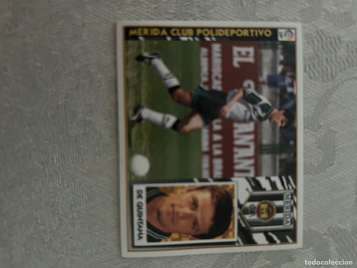 Cromos de f&uacute;tbol: DE QUINTANA MERIDA COLOCA SIN PEGAR LIGA ESTE 1997 1998