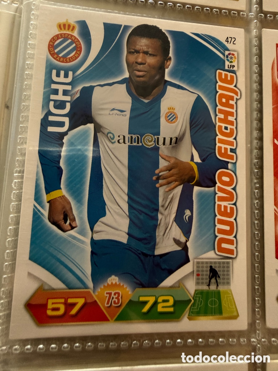 Cromos de f&uacute;tbol: ADRENALYN XL. 2011-12. UCHE ( Espanyol). NUEVO FICHAJE