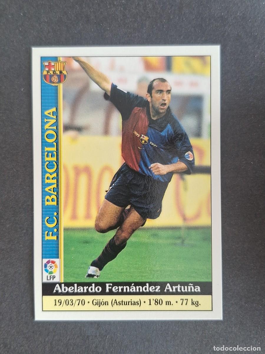 Cromos de f&uacute;tbol: L1 ABELARDO F. C. BARCELONA 7 MUNDICROMO LAS FICHAS DE LA LIGA 2000 99 00