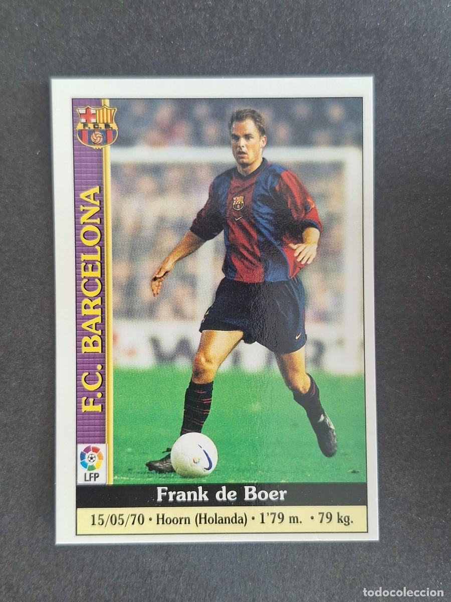 Cromos de f&uacute;tbol: L1 FRANK DE BOER F. C. BARCELONA 8 MUNDICROMO LAS FICHAS DE LA LIGA 2000 99 00