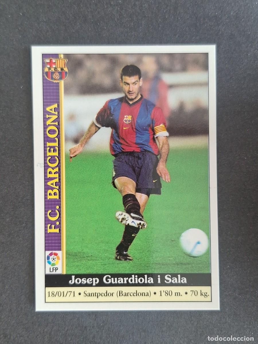 Cromos de f&uacute;tbol: L1 GUARDIOLA F. C. BARCELONA 9 MUNDICROMO LAS FICHAS DE LA LIGA 2000 99 00