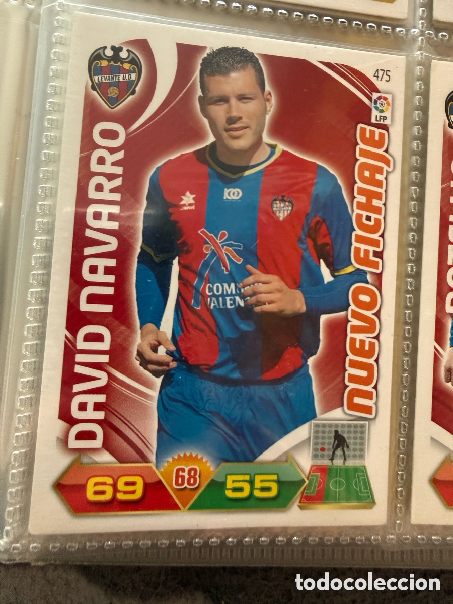 Cromos de f&uacute;tbol: ADRENALYN XL. 2011-12. DAVID NAVARRO ( Levante ). NUEVO FICHAJE