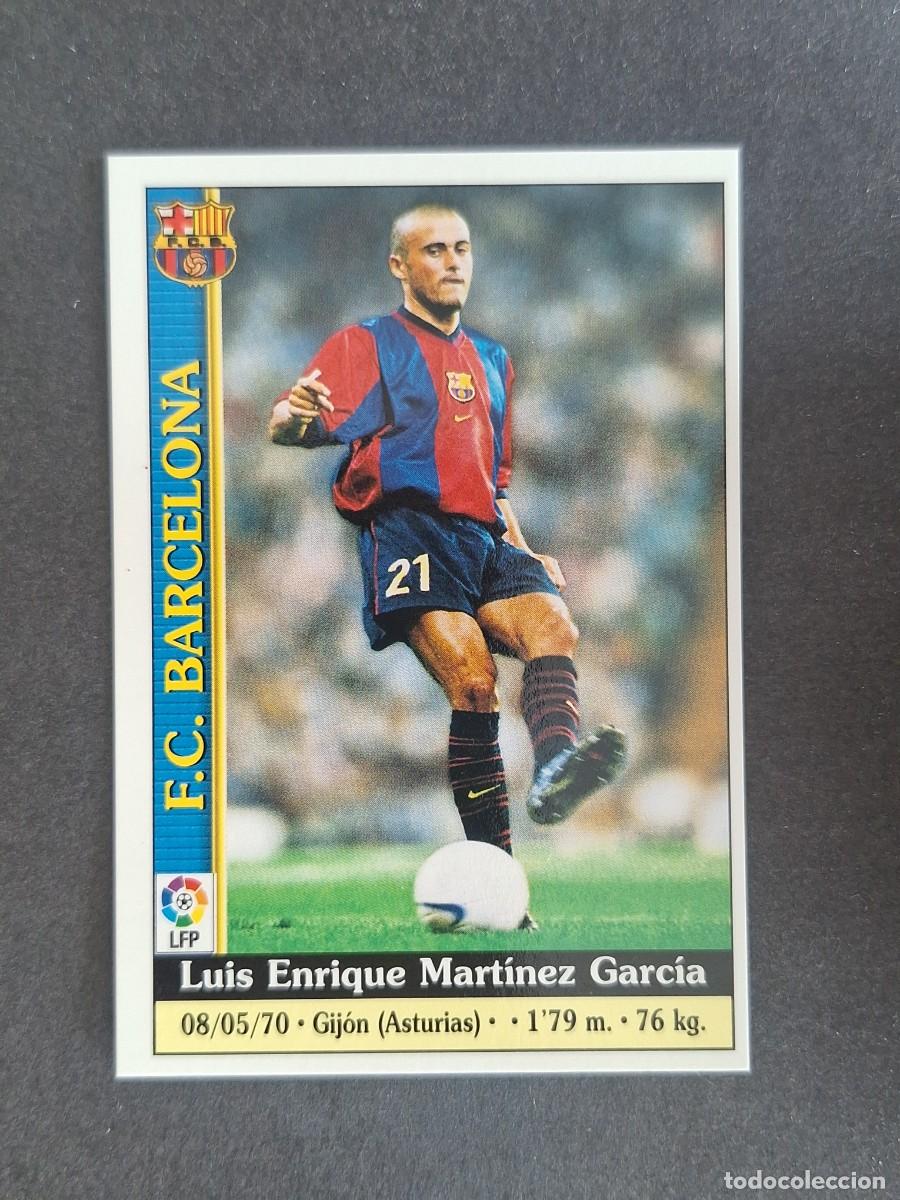 Cromos de f&uacute;tbol: L1 LUIS ENRIQUE F. C. BARCELONA 11 MUNDICROMO LAS FICHAS DE LA LIGA 2000 99 00