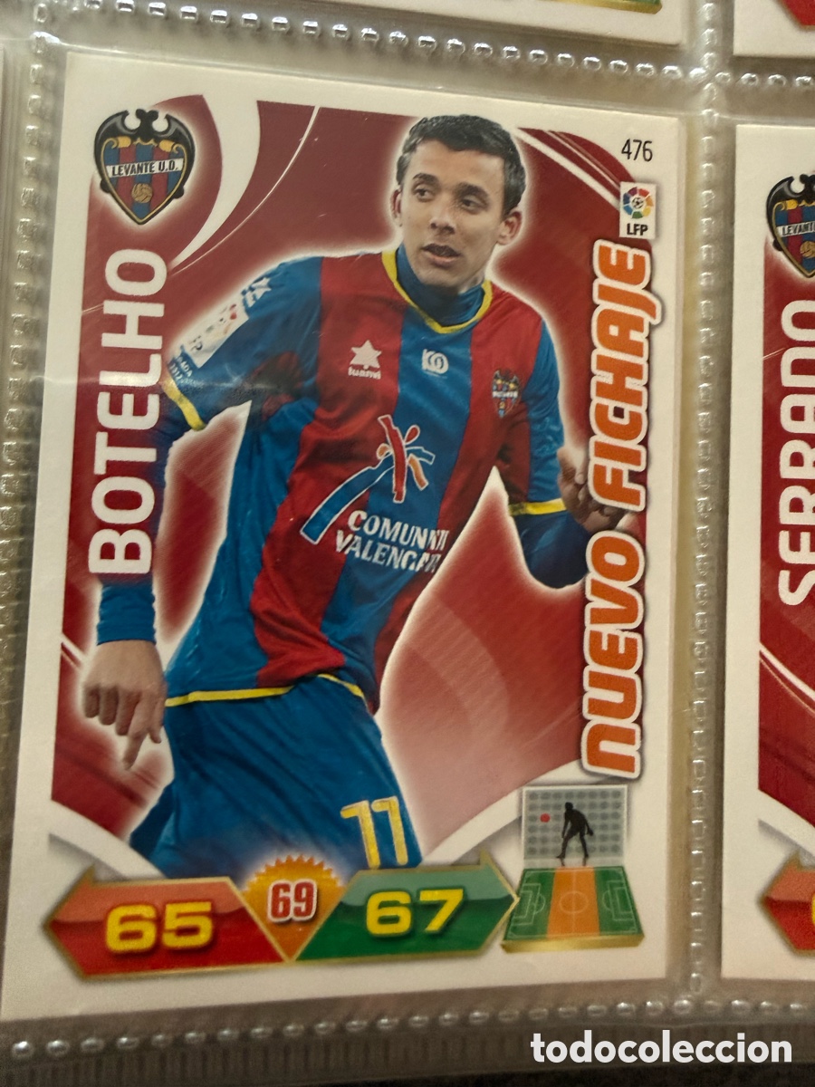 Cromos de f&uacute;tbol: ADRENALYN XL. 2011-12. BOTELHO ( Levante ). NUEVO FICHAJE