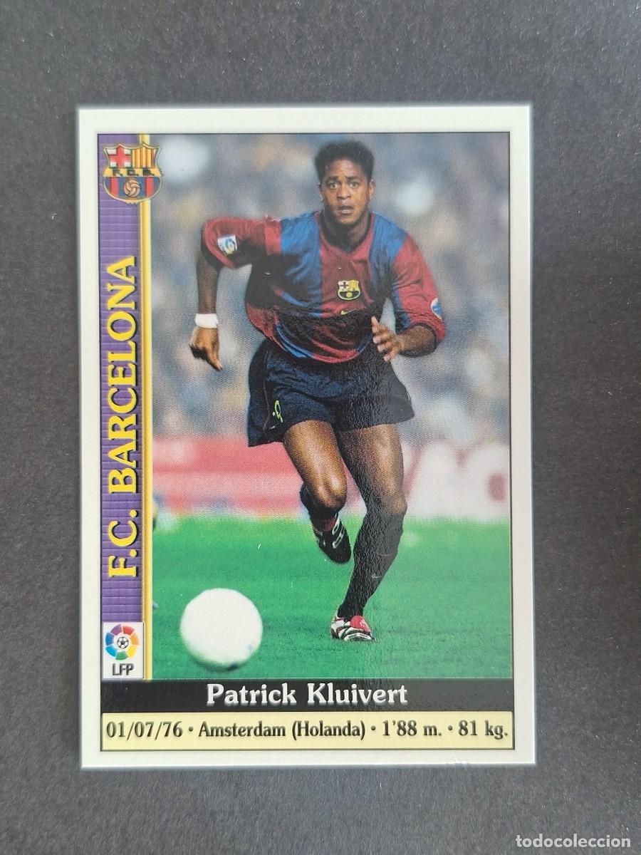 Cromos de Futebol: L1 KLUIVERT F. C. BARCELONA 16 MUNDICROMO LAS FICHAS DE LA LIGA 2000 99 00