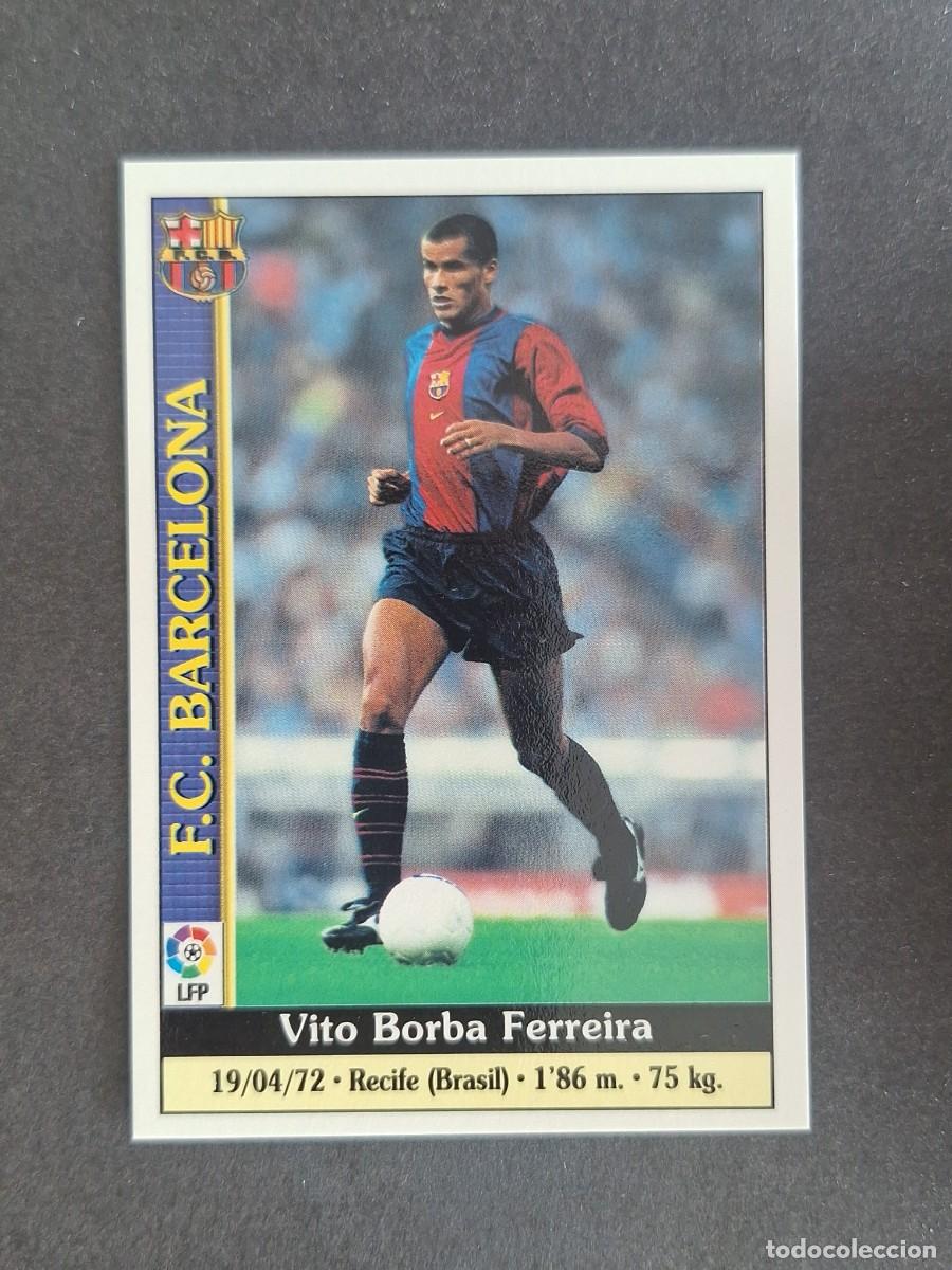 Cromos de f&uacute;tbol: L1 RIVALDO F. C. BARCELONA 17 MUNDICROMO LAS FICHAS DE LA LIGA 2000 99 00
