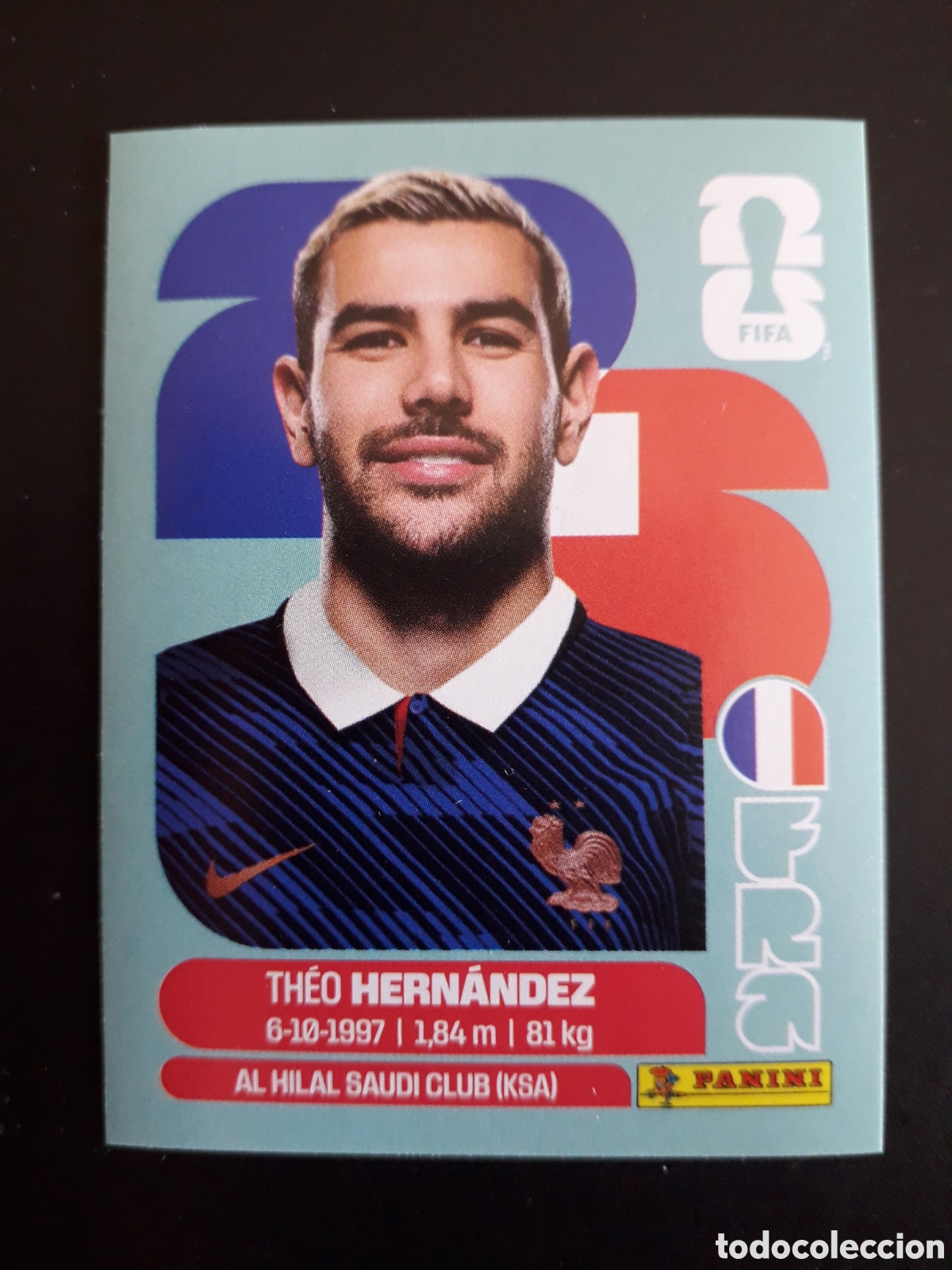 Cromos de f&uacute;tbol: HERN&Aacute;NDEZ FRANCIA FRA 3 MUNDIAL F&Uacute;TBOL 2026 FIFA WORLD CUP PANINI SIN PEGAR PEDIDO M&Iacute;NIMO 3&euro;
