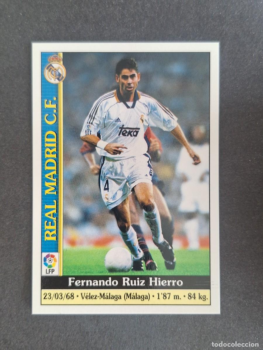 Cromos de f&uacute;tbol: L1 HIERRO REAL MADRID 25 MUNDICROMO LAS FICHAS DE LA LIGA 2000 99 00