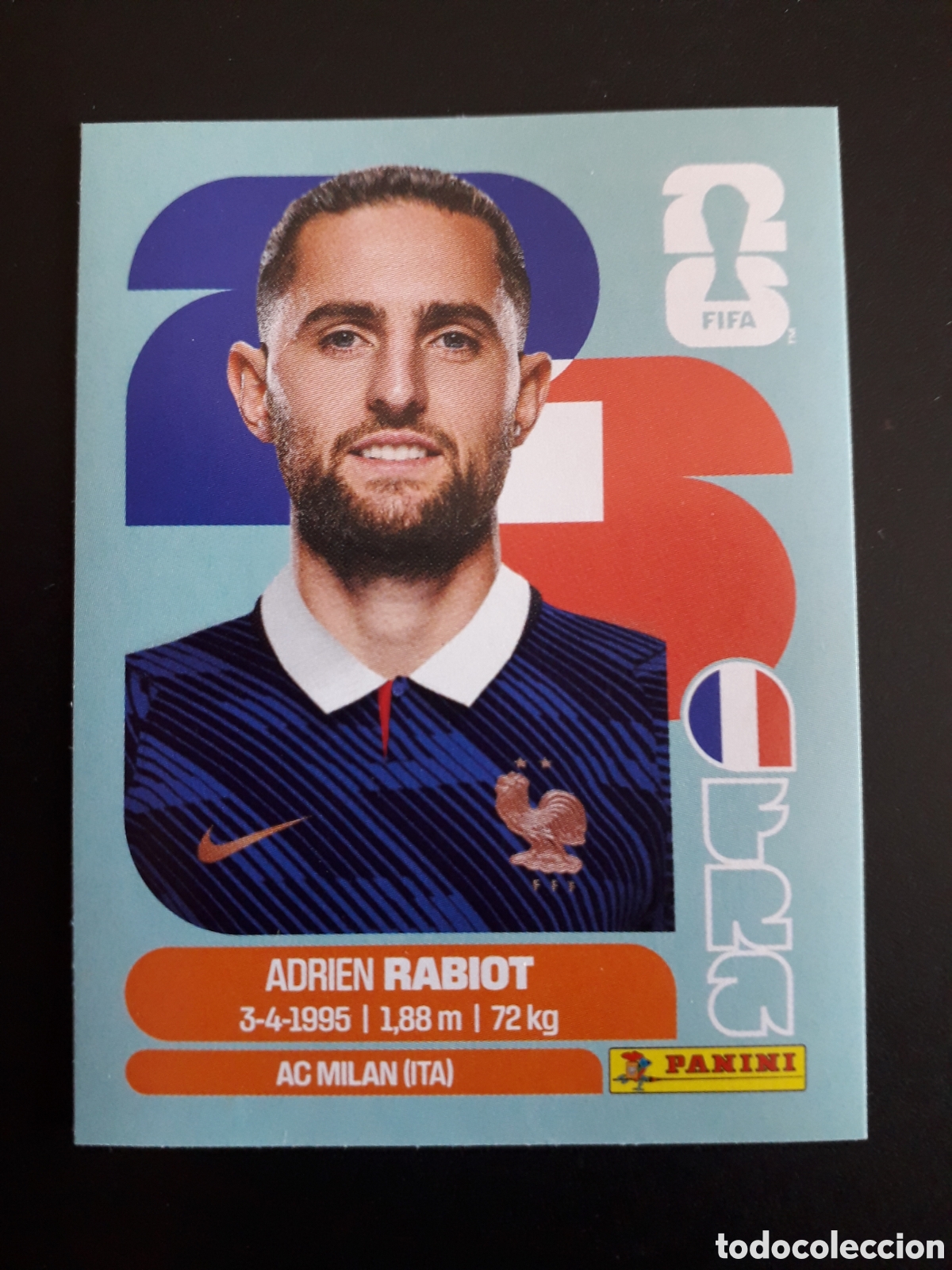 Figurine di Calcio: RABIOT FRANCIA FRA 12 MUNDIAL F&Uacute;TBOL 2026 FIFA WORLD CUP PANINI SIN PEGAR PEDIDO M&Iacute;NIMO 3&euro;