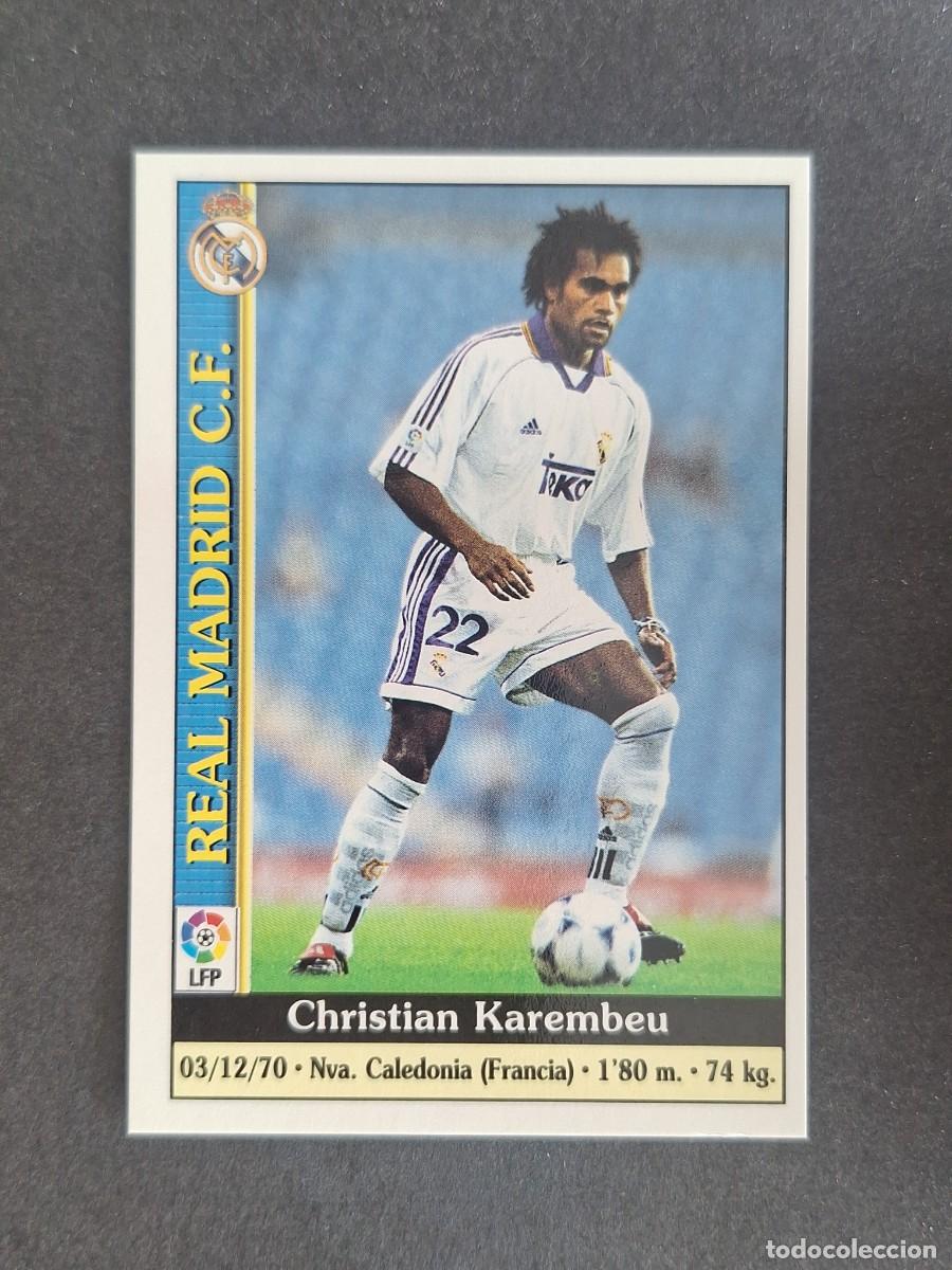 Figurine di Calcio: L1 KAREMBEU REAL MADRID 29 MUNDICROMO LAS FICHAS DE LA LIGA 2000 99 00