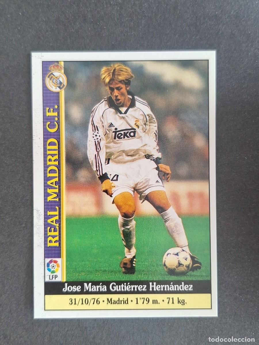 Figurine di Calcio: L1 GUTI REAL MADRID 31 MUNDICROMO LAS FICHAS DE LA LIGA 2000 99 00