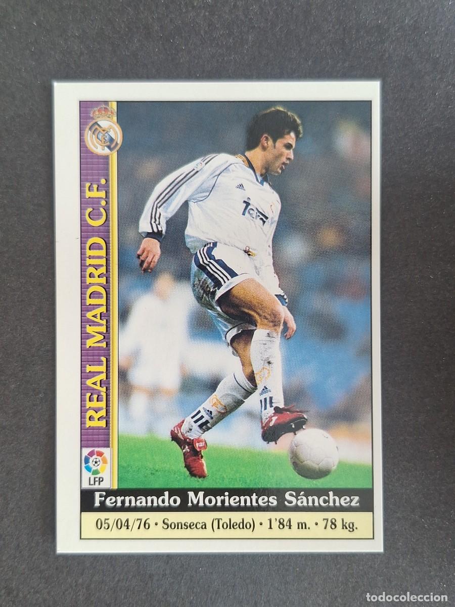 Cromos de Futebol: L1 MORIENTES REAL MADRID 34 MUNDICROMO LAS FICHAS DE LA LIGA 2000 99 00