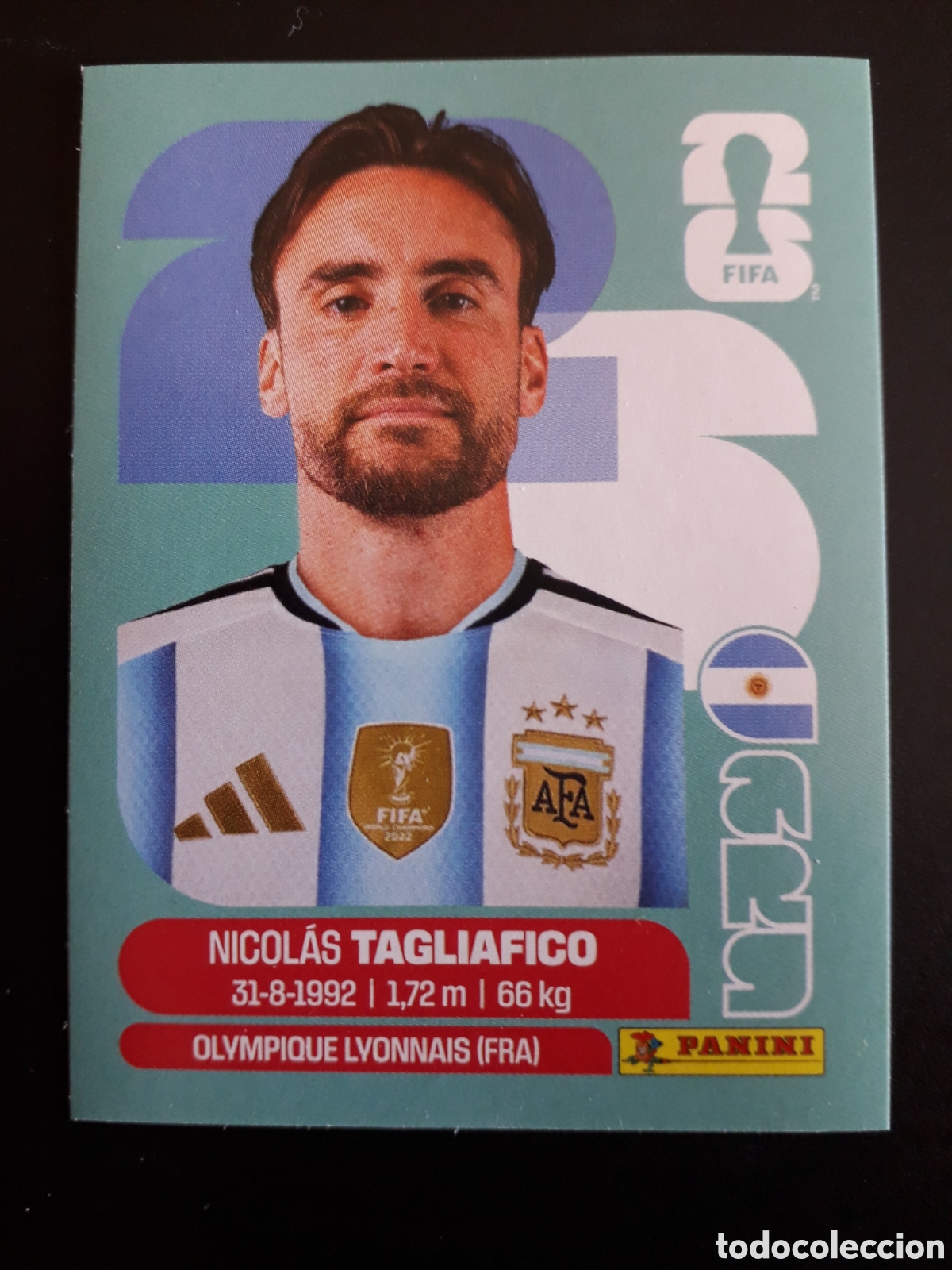 Football Stickers: TAGLIAFICO ARGENTINA ARG 6 MUNDIAL F&Uacute;TBOL 2026 FIFA WORLD CUP PANINI SIN PEGAR PEDIDO M&Iacute;NIMO 3&euro;
