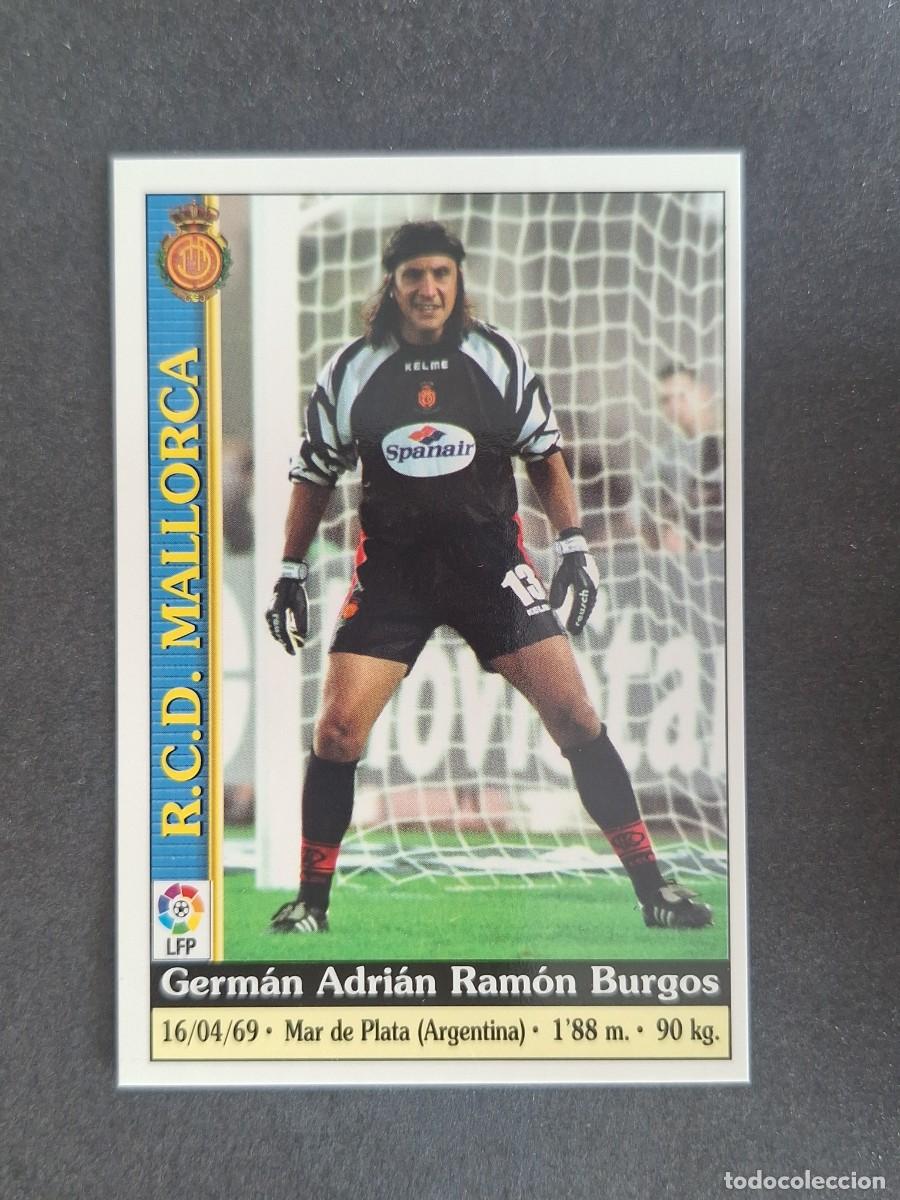 Cromos de f&uacute;tbol: L1 BURGOS R. C. D. MALLORCA 39 MUNDICROMO LAS FICHAS DE LA LIGA 2000 99 00