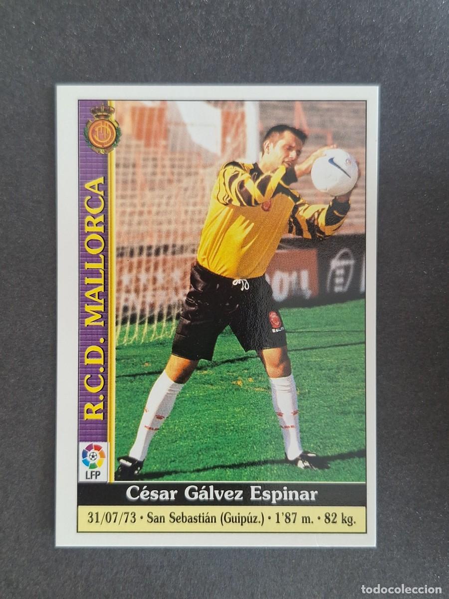 Cromos de f&uacute;tbol: L1 CESAR GALVEZ R. C. D. MALLORCA 40 MUNDICROMO LAS FICHAS DE LA LIGA 2000 99 00