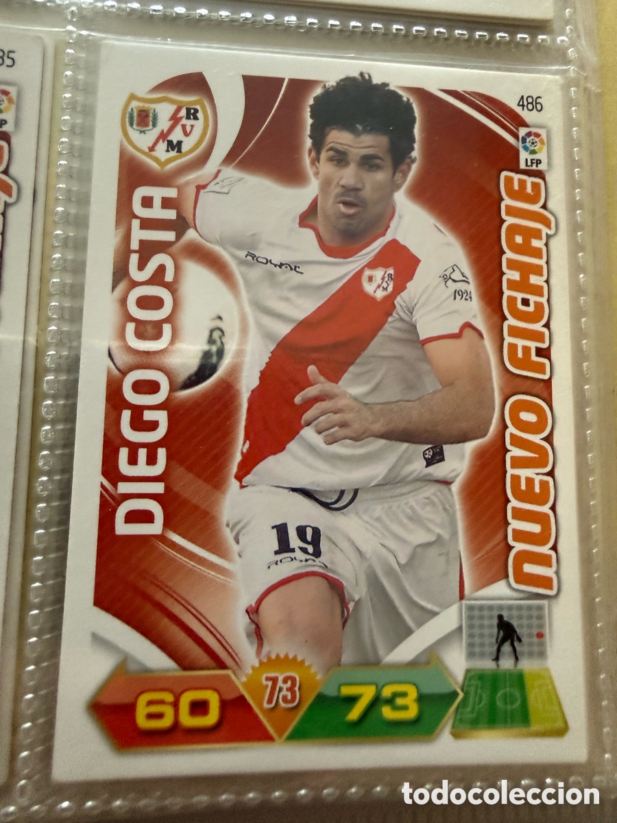 Cromos de f&uacute;tbol: ADRENALYN XL 2011-12. DIEGO COSTA ( Rayo Vallecano) NUEVO FICHAJE