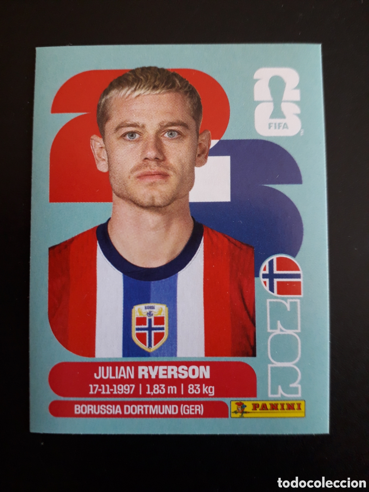 Cromos de f&uacute;tbol: RIVERSON NORUEGA NOR 3 MUNDIAL F&Uacute;TBOL 2026 FIFA WORLD CUP PANINI SIN PEGAR PEDIDO M&Iacute;NIMO 3&euro;