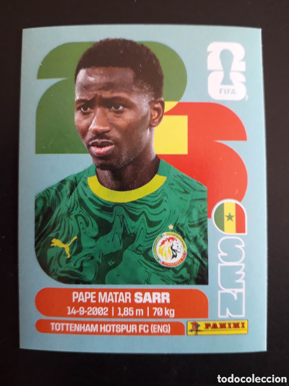 Cromos de f&uacute;tbol: SARR SENEGAL SEN 10 MUNDIAL F&Uacute;TBOL 2026 FIFA WORLD CUP PANINI SIN PEGAR PEDIDO M&Iacute;NIMO 3&euro;