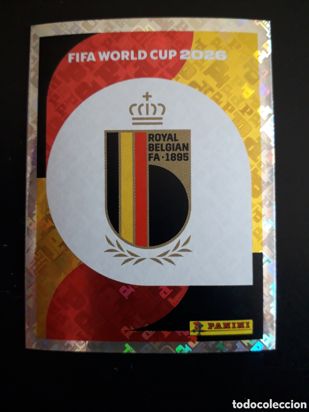 Cromos de f&uacute;tbol: ESCUDO B&Eacute;LGICA BEL 1 MUNDIAL F&Uacute;TBOL 2026 FIFA WORLD CUP PANINI SIN PEGAR PEDIDO M&Iacute;NIMO 3&euro;.