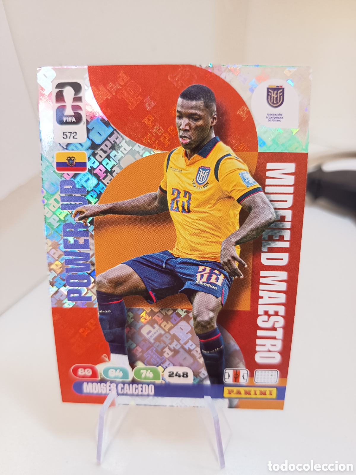 Cromos de f&uacute;tbol: 572 MOISES CAICEDO ADRENALYN WORLD CUP 2026 MUNDIAL