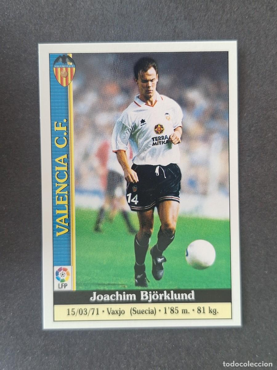 Cromos de Futebol: L1 BJ&Ouml;RKLUND VALENCIA C. F. 65 MUNDICROMO LAS FICHAS DE LA LIGA 2000 99 00
